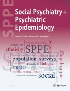 Cover image of "Social Psychiatry and Psychiatric Epidemiology"