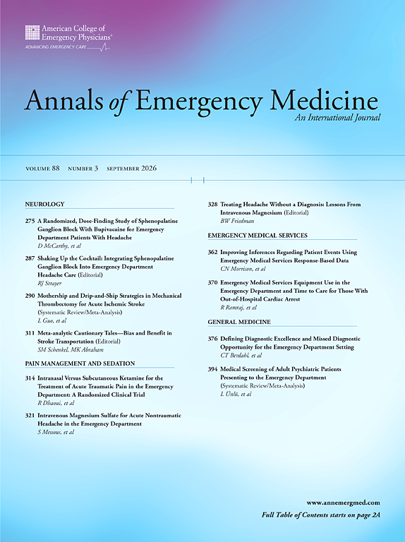 Annals of Emergency Medicine